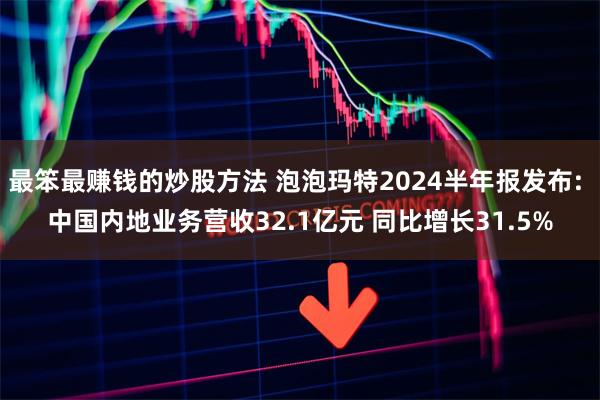 最笨最赚钱的炒股方法 泡泡玛特2024半年报发布: 中国内地业务营收32.1亿元 同比增长31.5%