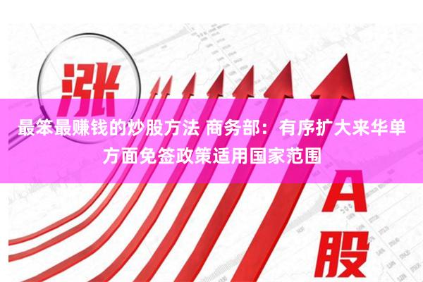 最笨最赚钱的炒股方法 商务部：有序扩大来华单方面免签政策适用国家范围