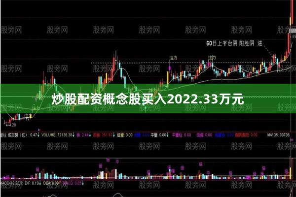 炒股配资概念股买入2022.33万元