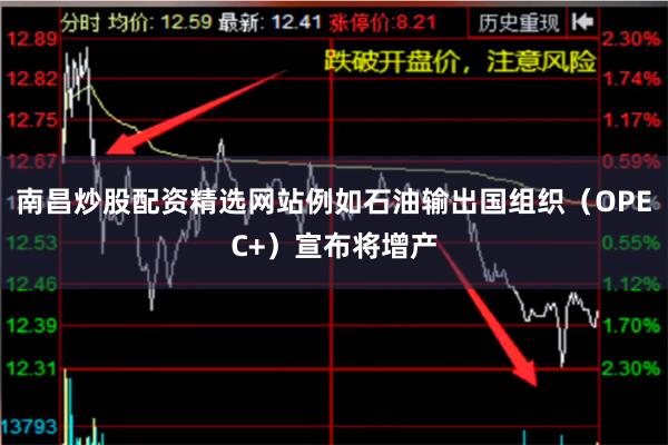 南昌炒股配资精选网站例如石油输出国组织(OPEC+)宣布将增产