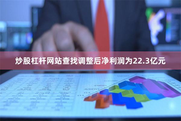 炒股杠杆网站查找调整后净利润为22.3亿元